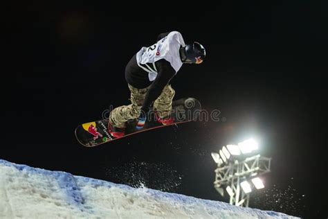 FIS Snowboard Big Air World Cup Editorial Photography - Image of ...