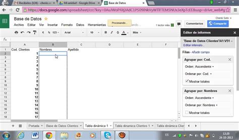 Tutorial Hojas De Calculo Google Docs Base De Datos Youtube