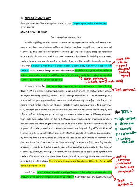 Argumentative Problem Solution Essay