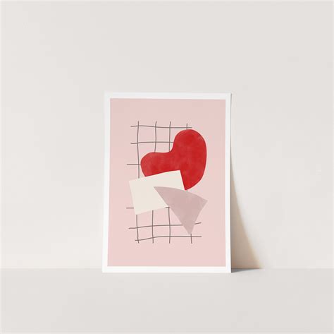 Abstract Blush Pink Printdownloadable Geometric Printpastel Etsy