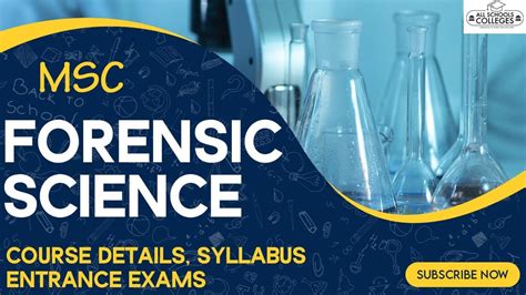 Msc Forensic Science Course Details Eligibility Admission Jobs