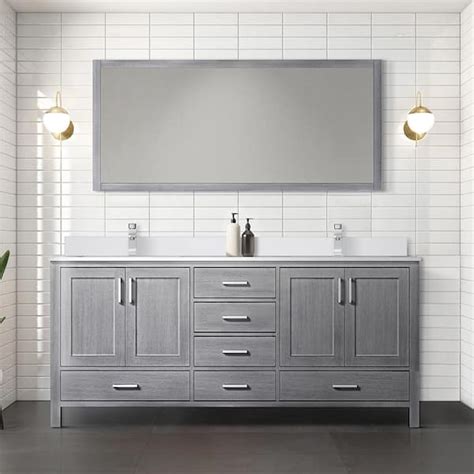 Reviews For Lexora Jacques 72 In W X 22 In D Distressed Grey Bath