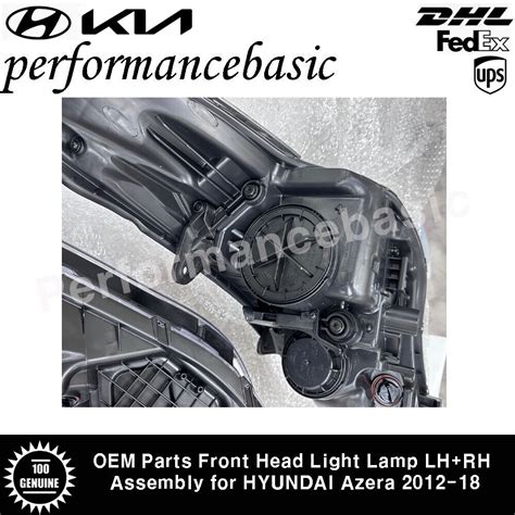 OEM Parts Front Head Light Lamp LH RH Assembly For HYUNDAI Azera 2012