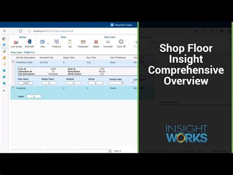 Shop Floor Insight Comprehensive Overview YouTube