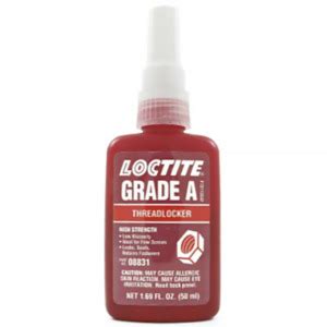 Loctite Threadlocker Grade A High Strength Red Ml