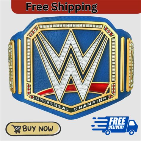 Undisputed Wwe Universal Championship Belt Replica Blue Brass 2mm