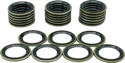 Amazon Dsnaduo 25 PCS Metal Rubber Drain Plug Gasket Fits M16