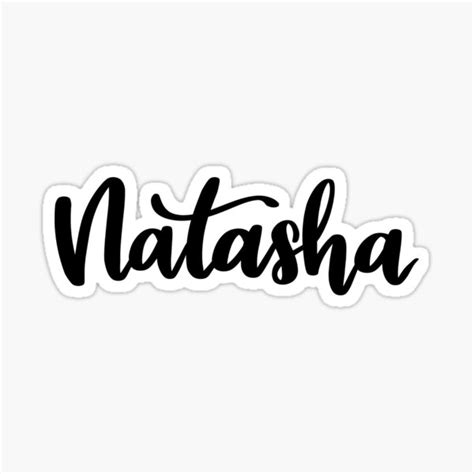 Natasha Sticker For Sale By Ellietography Redbubble