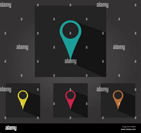 Set Of Map Navigation Icons Stock Photo Alamy