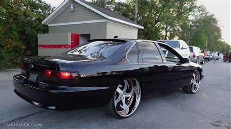 Black 96 Impala Ss Tuckin Custom Amani Forged 26s With 7 Inch Lip