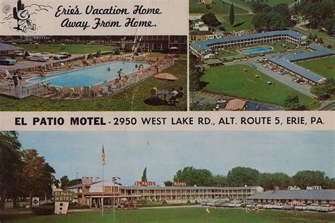 El Patio Motel Erie Pennsylvania Presque Isle State Park Erie