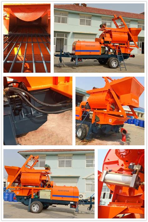 Concrete Pump With Js750 Twin Shafts Concrete Mixer To Indonesia