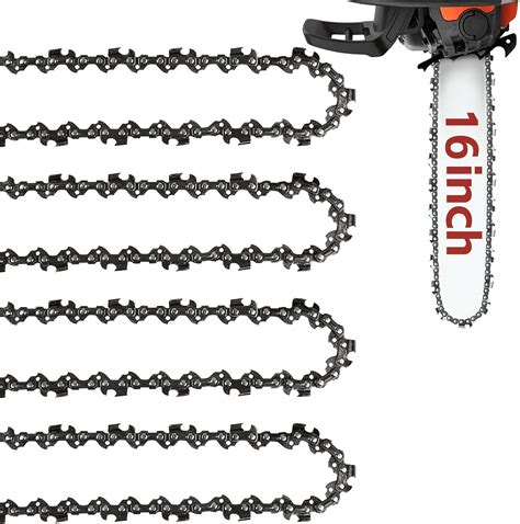 4 Pack 16 Inch Chainsaw Chain 56 Drive Links 050 Gauge 3 8 Lp Pitch Chain Saw