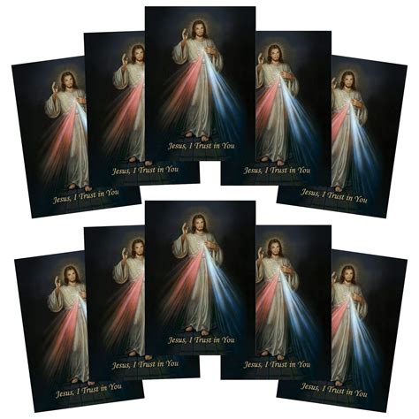 Buy Needzo Jesus I Trust In You Divine Mercy Cardstock Print With