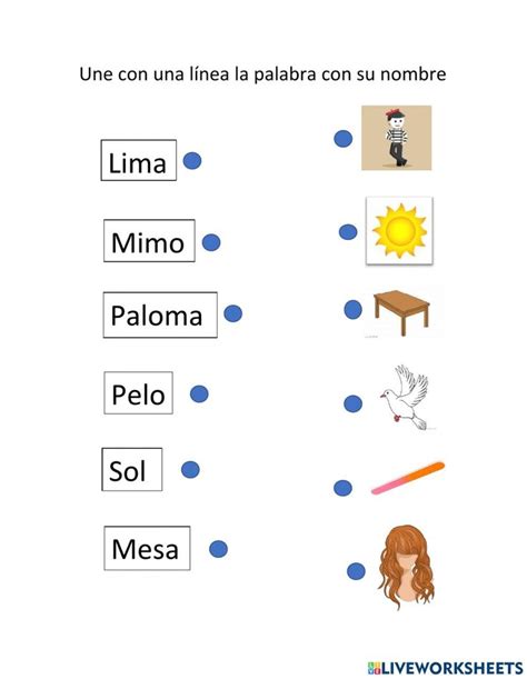 Palabras Con M P L S Worksheet