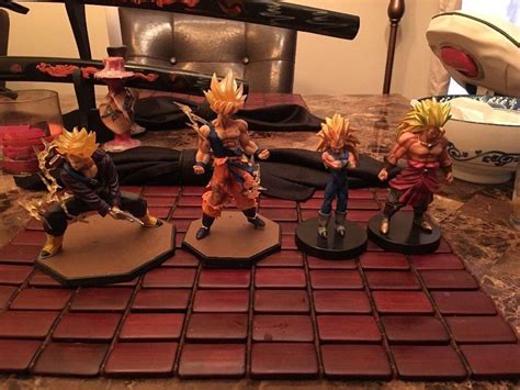 Goku Trunks Vegeta And Broly Action Figures Statues Dragon Ball Z