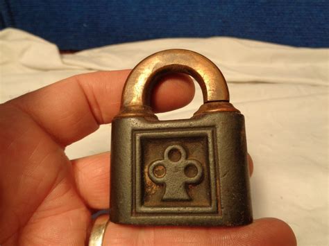 Antique Brass Yale Towne Padlock NO KEY Antique Price