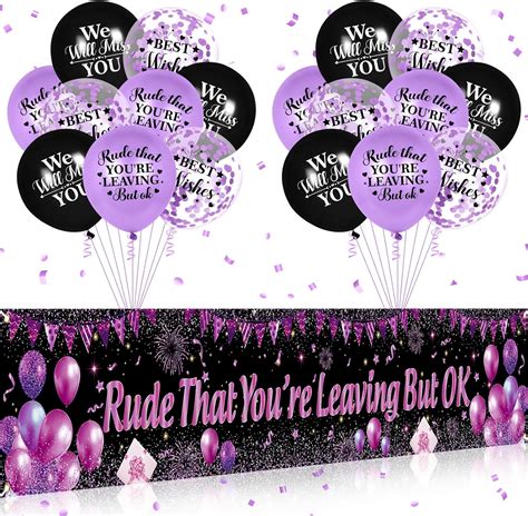 Amazon Rude That You Re Leaving But Ok Decorations Purple Black