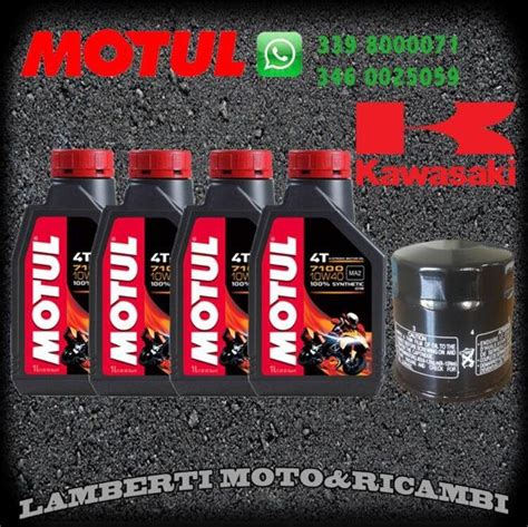 Vendo KIT TAGLIANDO OLIO MOTUL 7100 10W40 FILTRO KAWAS Altre Marche A