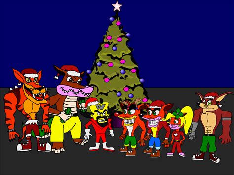 Crash Bandicoot Christmas By Bandidude On Deviantart