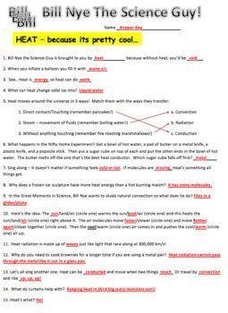 Bill Nye The Science Guy Heat Worksheet Answers At Diyworksheet