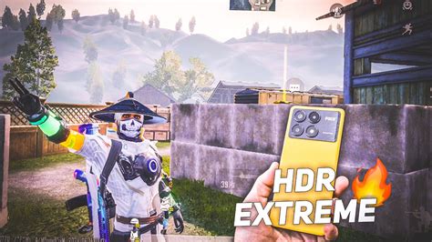 HDR EXTREME GAMEPLAY POCO X6 PRO 5g TEST WITH FPS METRE NEW UPDATE POCO