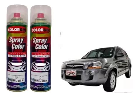 Tinta Spray Automotiva Cinza Metálico Tucson Verniz Frete grátis