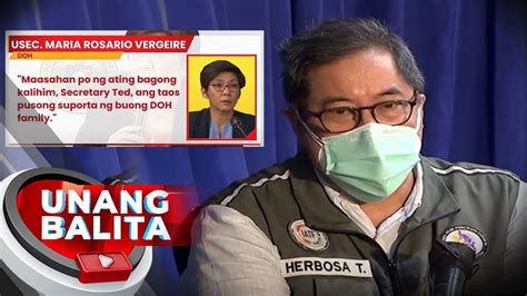 Buo Raw Ang Suporta Ng Doh Sa Pagbabalik Ni Dr Ted Herbosa Sa Kagawaran Bilang Bagong Kalihim