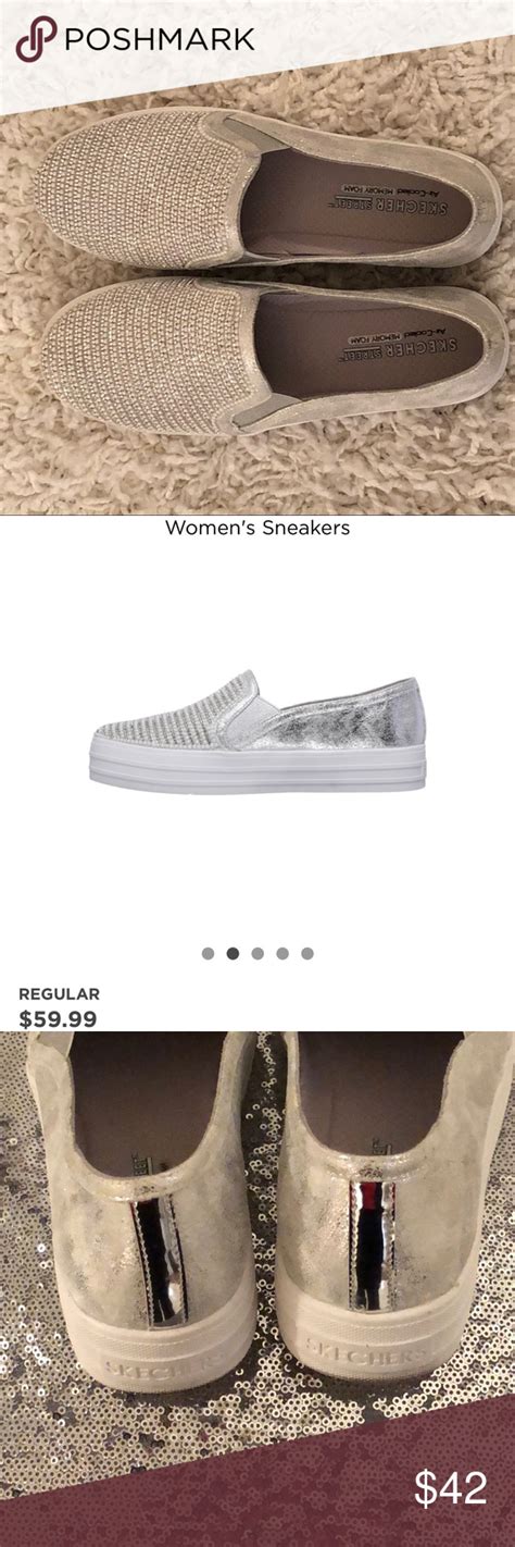 Sketchers Sparkly Slide Sneakers Sneakers Sketchers Shoes Womens