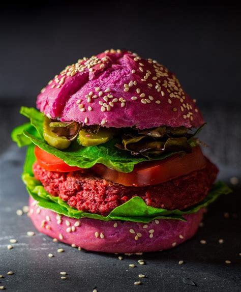 Vegane Bratlinge Aus Kichererbsen Und Roter Beete Vegan Burger Patties