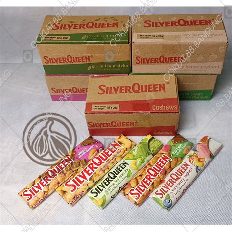 Jual Silverqueen 1 Box 25gr 10 Pcs Coklat Silver Queen 25 Gr 1 Dus