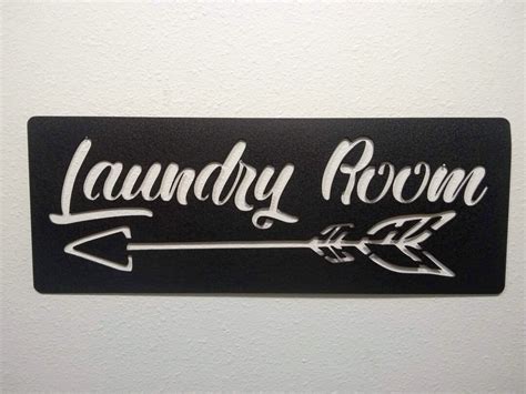 Laundry Room Sign Metal Made In Usa Free Shipping Etsy