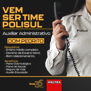 Vaga Aux Adm Dompedrito Polisul Agr Cola