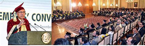 President Dr Arif Alvi Addressing The Convocation Ceremony Of