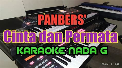 KARAOKE PANBERS Cinta Dan Permata Nada Pria G YouTube