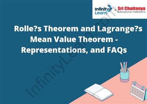 Rolles Theorem And Lagranges Mean Value Theorem Representations