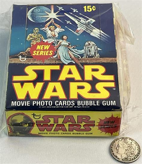 Lot - Vintage 1977 Topps Star Wars Movie Cards Original Wax Box #2