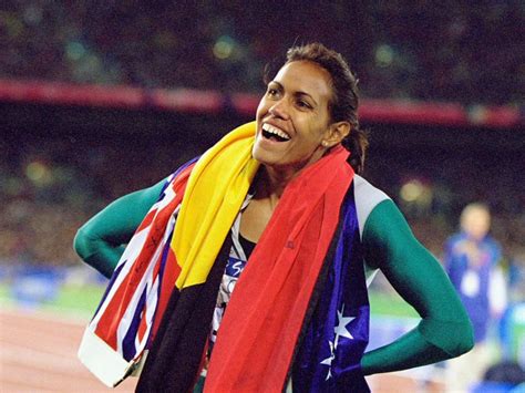 cathy freeman sydney olympics glynis nunn gold medal  daily