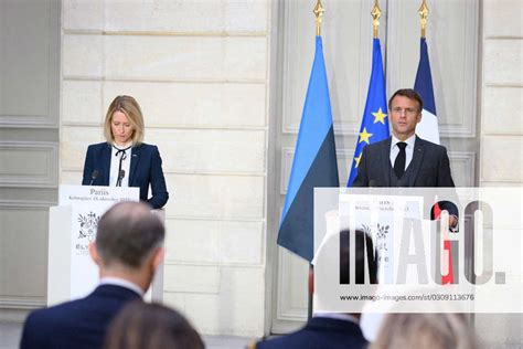 Le Pr Sident De La R Publique Francaise Emmannuel Macron Et La