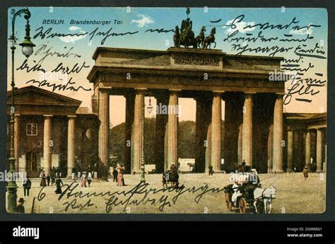 geography / travel, Germany, Brandenburg Gate, postcard, sent 08. 08 ...