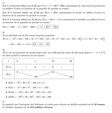 Bonjour Jaurais Besoin Daide Pour Un Exercice De Math Que Je Narrive