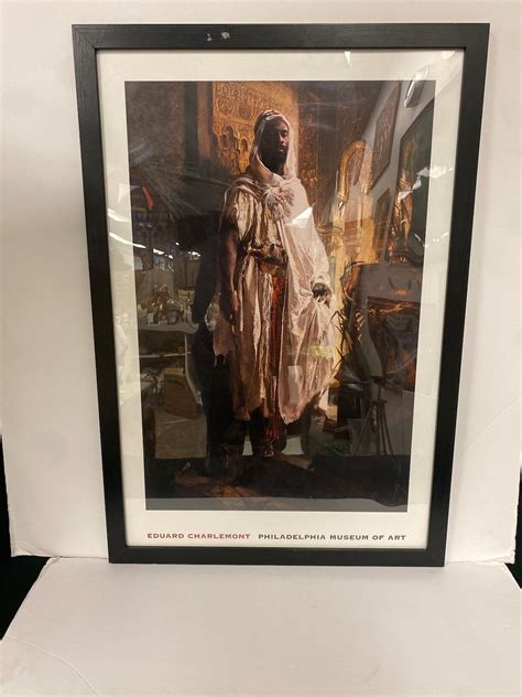 Vintage Moorish Chief Philadelphia Museum Of Art Poster In Frame With