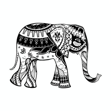 Elephant Mandala Art Tribal Vinyl Car Sticker | Doggy Style Gifts