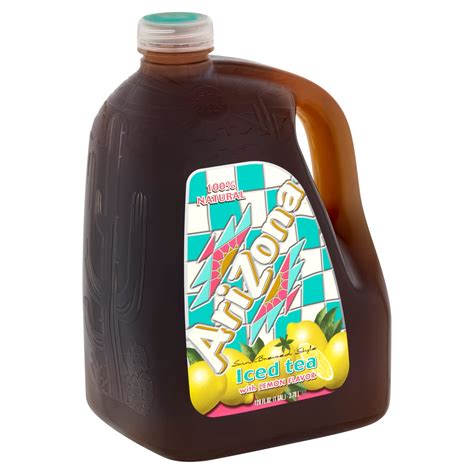 Arizona All Natural Sun Brewed Style Lemon Iced Tea Drink 1 Gallon