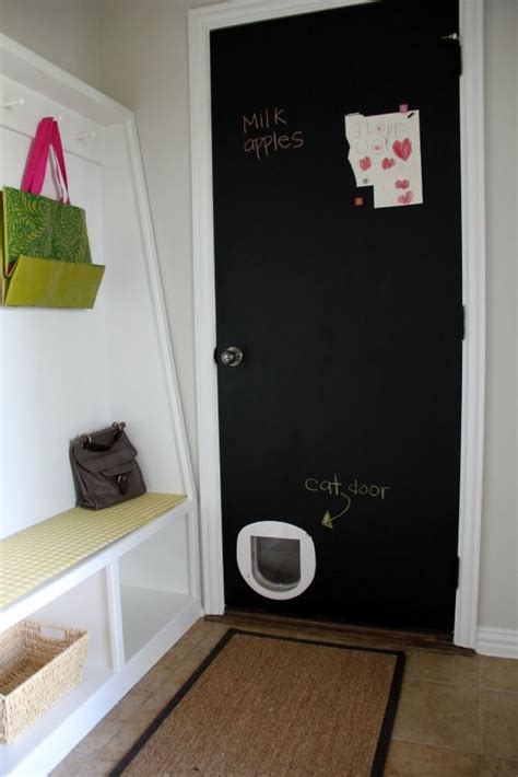 Cat Door Litter Box In Garage Home Cat Door Home Projects