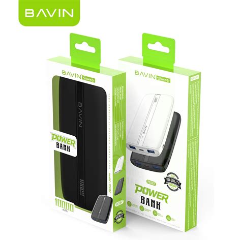 Bavin Pc Mah Slim Size Portable Power Bank W Micro Type C