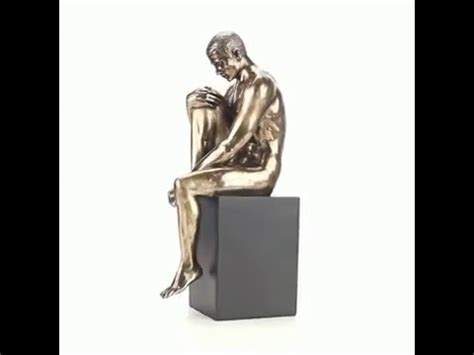 Keswick Male Nude Sculpture Sitting On Block YouTube