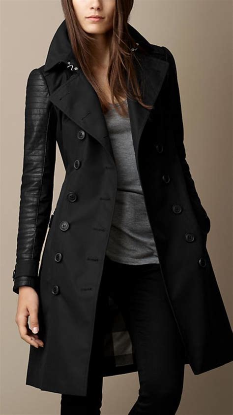 Leather And Stud Detail Trench Coat Fall Fashion Coats Fashion Cool