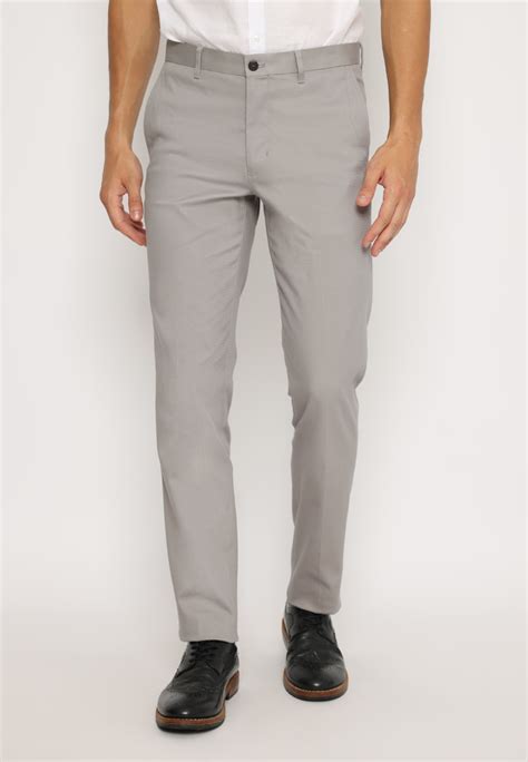 Jobb Vallery Celana Chinos Pria Modern Slim Fit Abu Abu Yukshopping