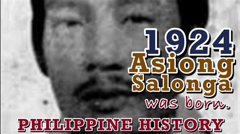 1924 Asiong Salonga The Infamous Kingpin Of Tondo Was Born In In Tondo